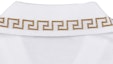 Sizing VERSACE Kaos Polo Lengan Pendek Putih Logo Emas Medusa dengan Saku A79252-A223004-A93A