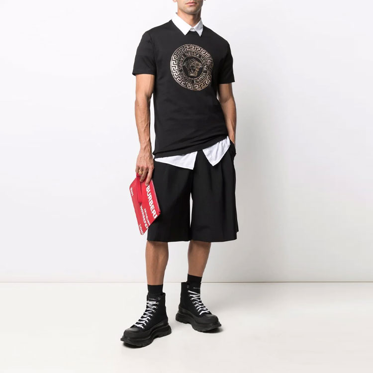 VERSACE Medusa Graphic Black Short Sleeve T-Shirt 10016191-A012631-B000 圖 5