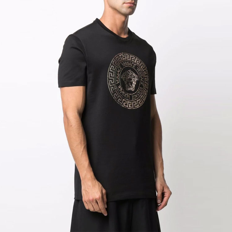 VERSACE Medusa Graphic Black Short Sleeve T-Shirt 10016191-A012631-B000 圖 7