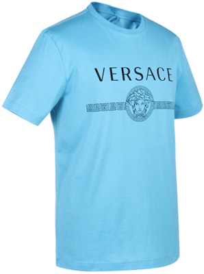 ヴェルサーチ メデューサ グラフィックTシャツ スカイブルー コットン A87573-A228806-A1461 Shop ヴェルサーチ メデューサ グラフィックTシャツ スカイブルー コットン A87573-A228806-A1461