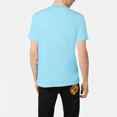 ヴェルサーチ メデューサ グラフィックTシャツ スカイブルー コットン A87573-A228806-A1461 Details for ヴェルサーチ メデューサ グラフィックTシャツ スカイブルー コットン A87573-A228806-A1461