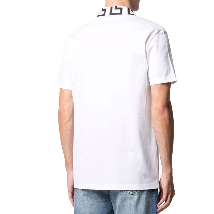 Details for VERSACE 美杜莎希腊钥匙短袖翻领衫 白色 A89492-A231240-A2048