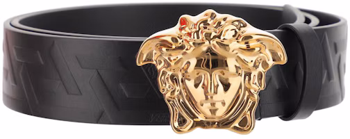 Order Versace 美杜莎頭皮革腰帶 黑色 4公分 DCU41401A050291B00V