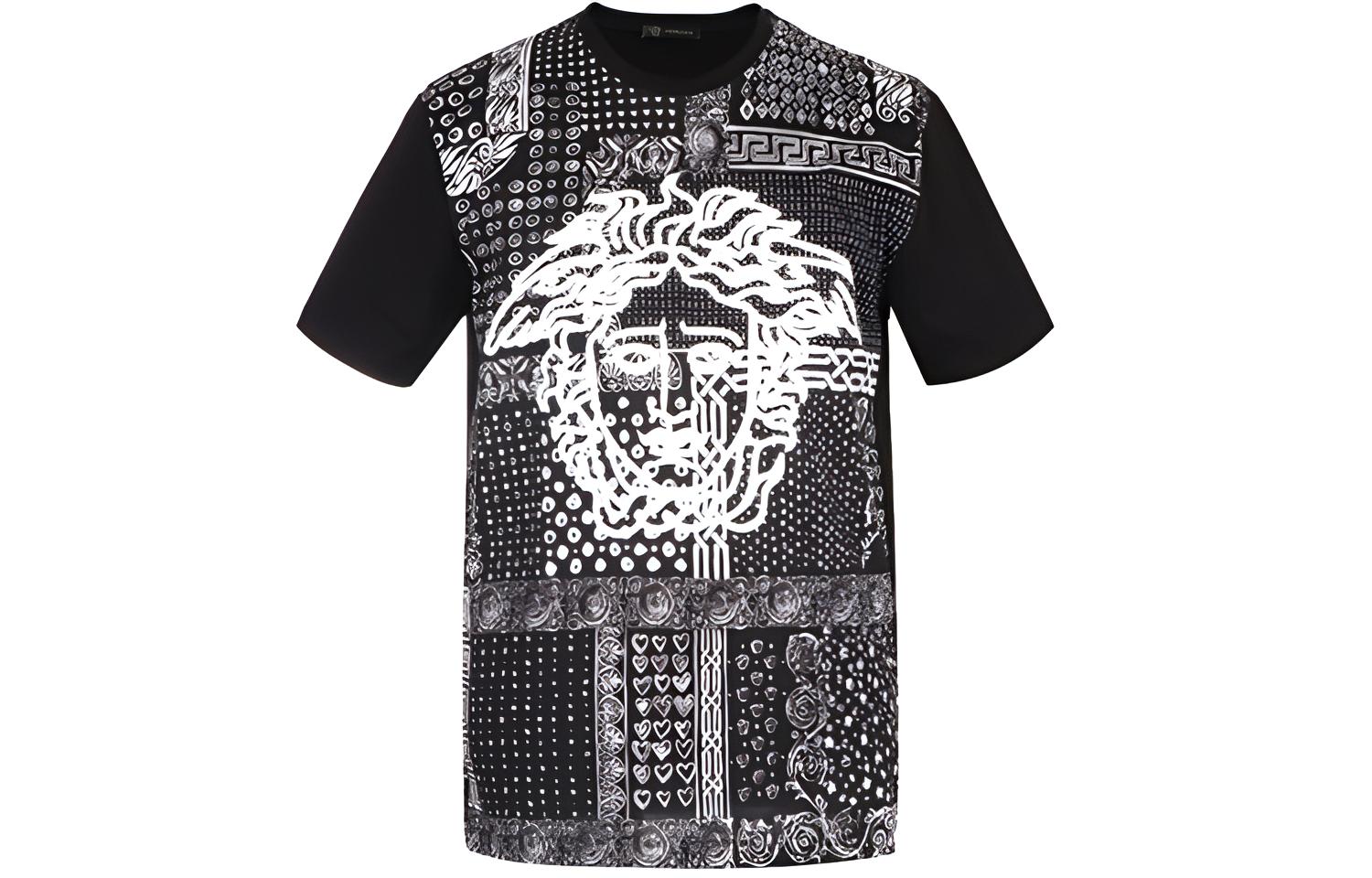 Buy VERSACE 美杜莎頭圓領短袖T恤 黑色 A83557-A230874-A708