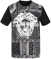 VERSACE Medusa Head Crew Neck Short Sleeve T-Shirt Black A83557-A230874-A708 VERSACE Medusa Head Crew Neck Short Sleeve T-Shirt Black A83557-A230874-A708