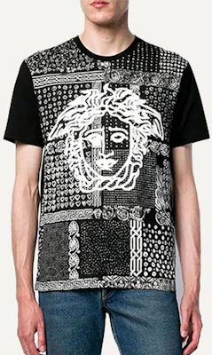 VERSACE 美杜莎頭圓領短袖T恤 黑色 A83557-A230874-A708 Shop VERSACE 美杜莎頭圓領短袖T恤 黑色 A83557-A230874-A708