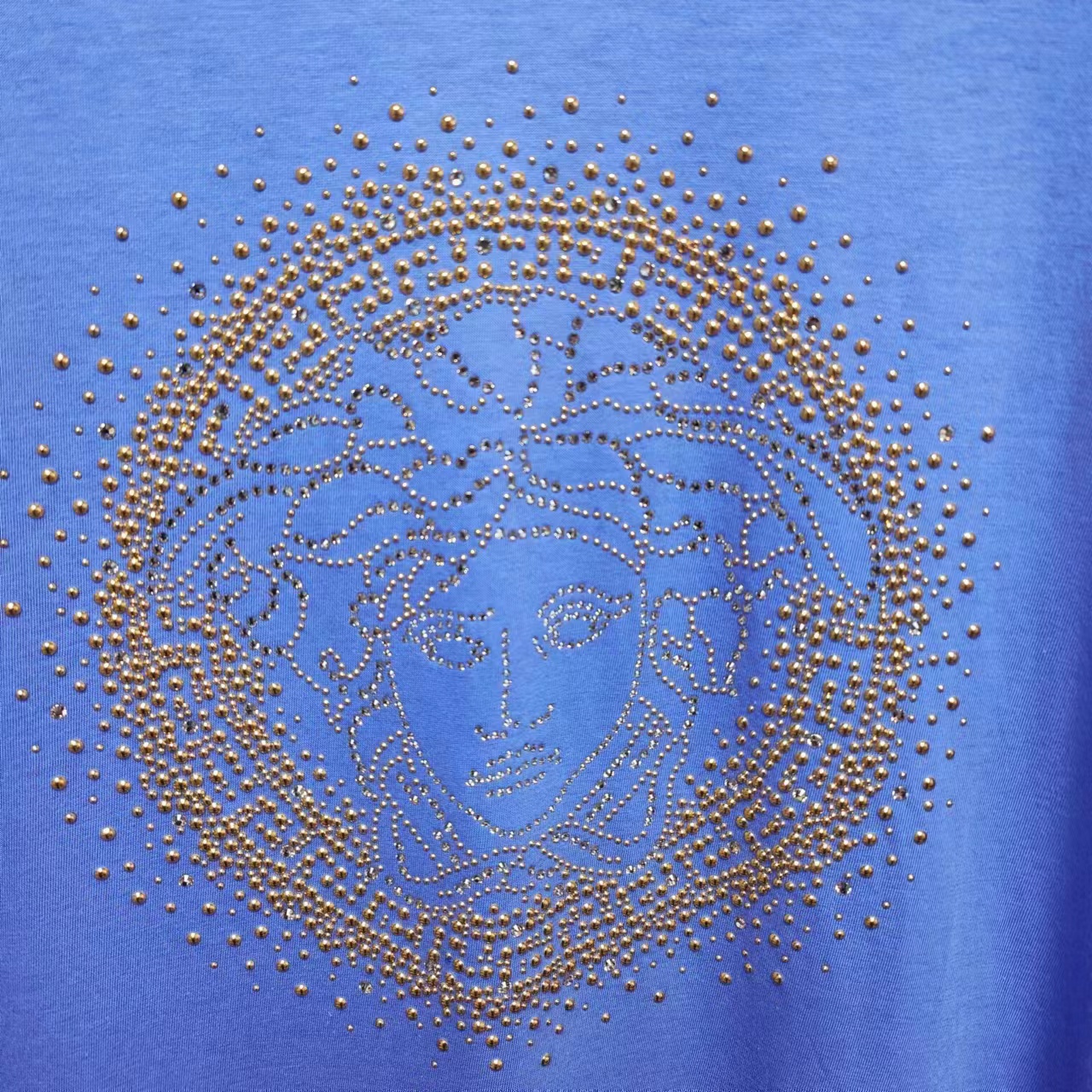 VERSACE Medusa Head Crewneck T-Shirt  Blue. A79160-A224620-A904E 圖 6