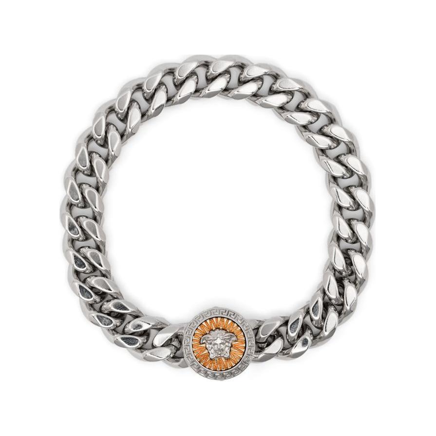 Order VERSACE Medusa Head Design Brass Bracelet  Silver Color. 10160381A00620