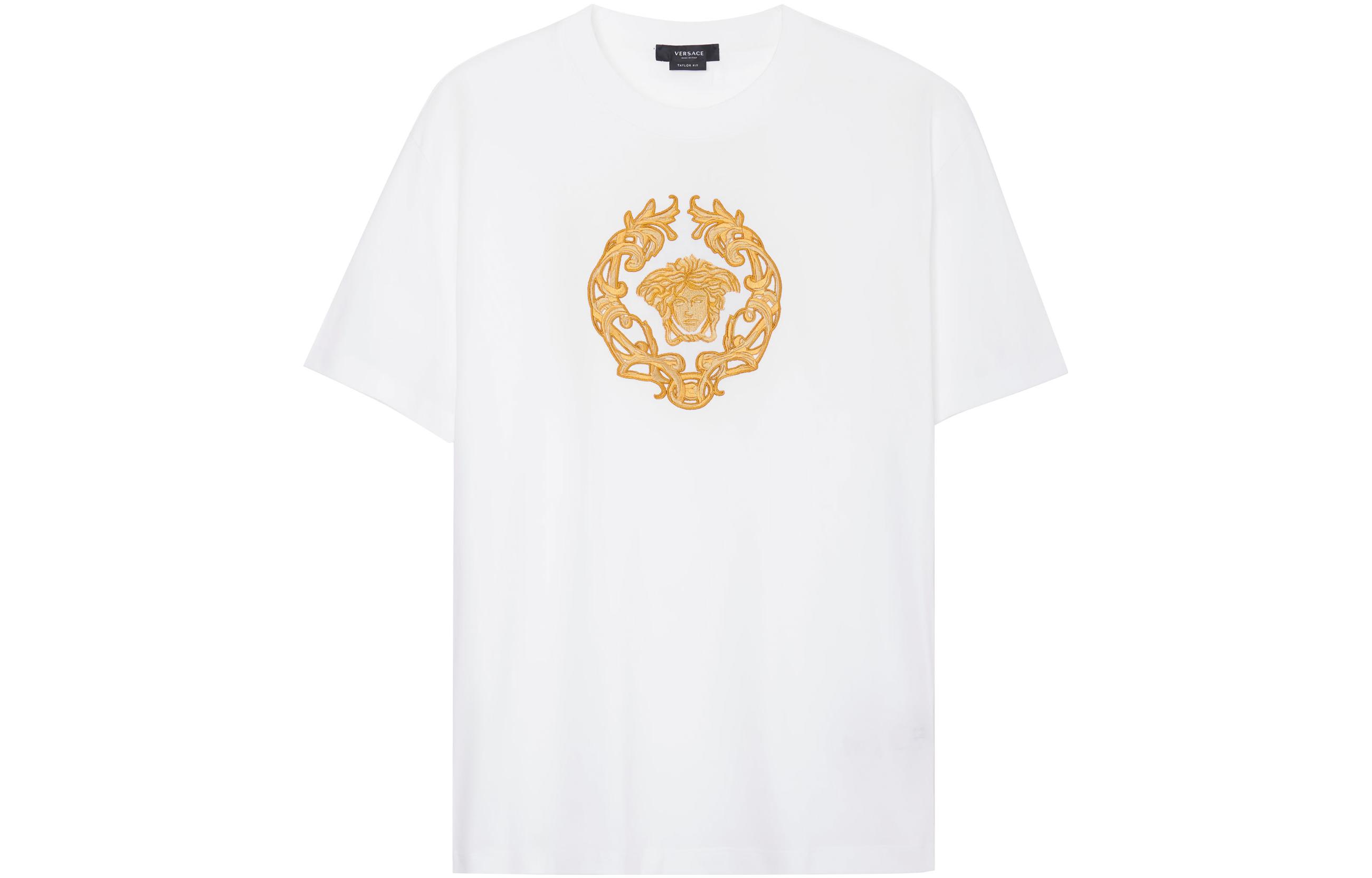 VERSACE Medusa Head Graphic White Crew Neck  T-Shirt A87378-A228806-A1001 圖 2