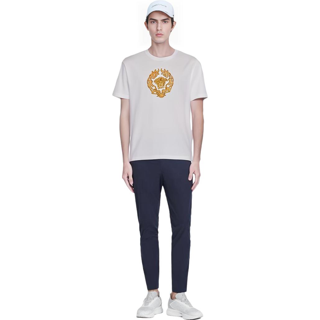 VERSACE Medusa Head Graphic White Crew Neck  T-Shirt A87378-A228806-A1001 圖 5