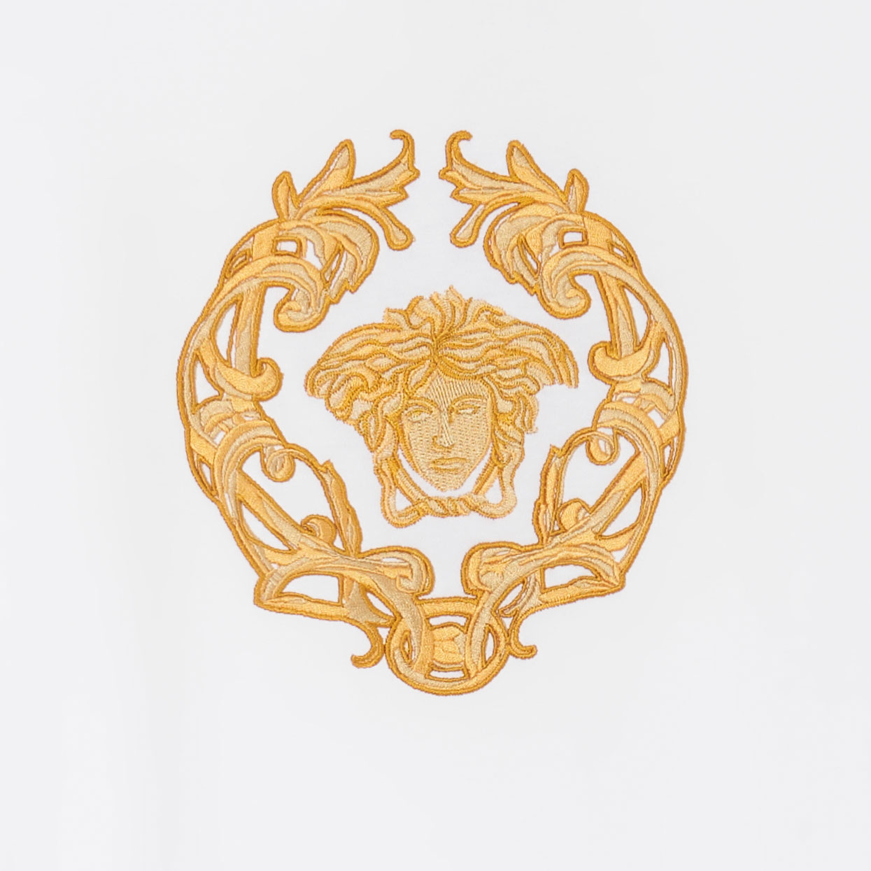 VERSACE Medusa Head Graphic White Crew Neck  T-Shirt A87378-A228806-A1001 圖 9