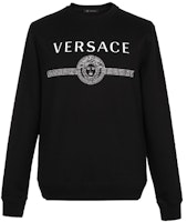 VERSACE Medusa Head Logo Black Long Sleeve Sweatshirt A83867-A231242-A008 VERSACE Medusa Head Logo Black Long Sleeve Sweatshirt A83867-A231242-A008