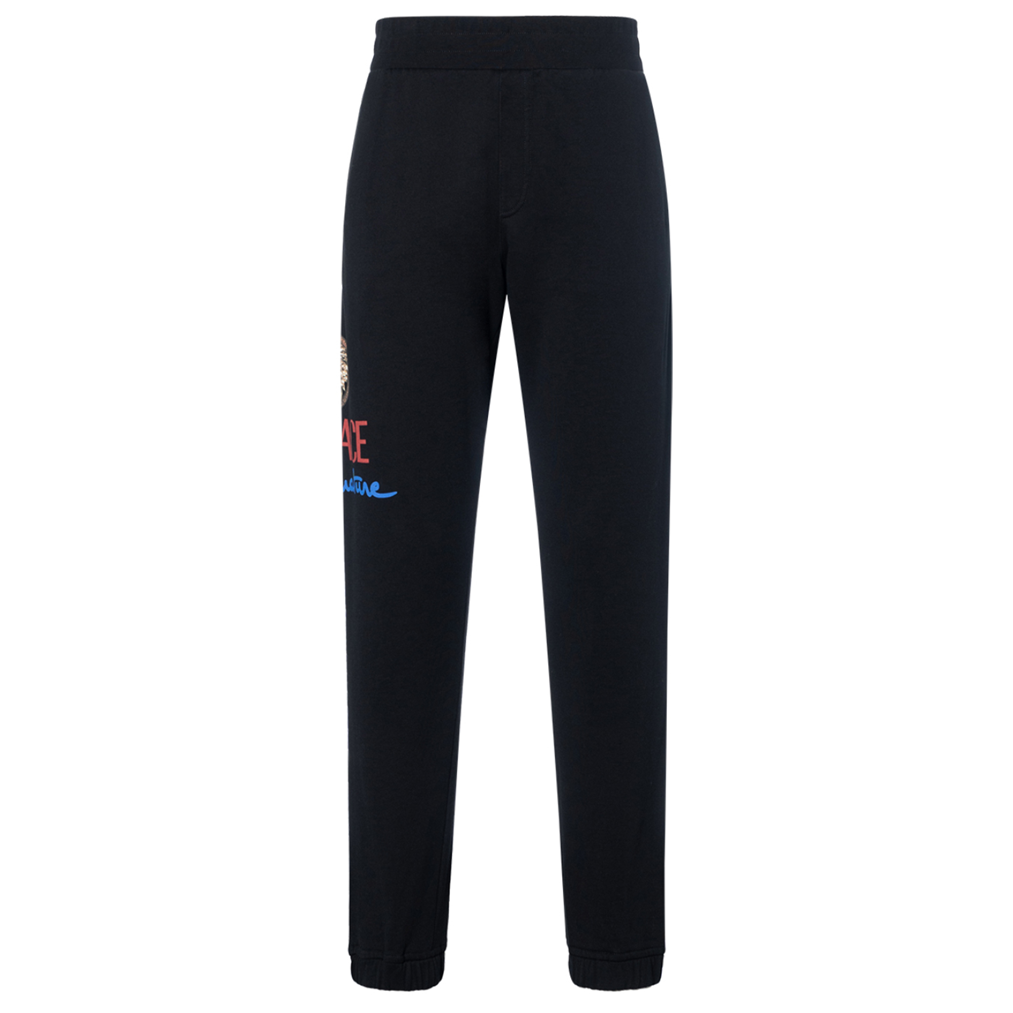 VERSACE Medusa Head Logo Print Cotton Knit Sweatpants Men Black A86025-A231242-A1690