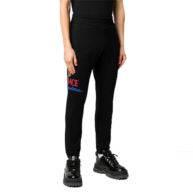 VERSACE Medusa Head Logo Print Cotton Knit Sweatpants Men Black A86025-A231242-A1690 圖 3