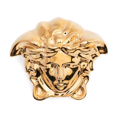 Versace Medusa Head Metal Brooch Gold for Men 10108221A00620