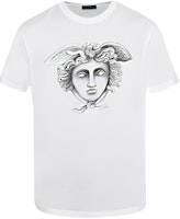 VERSACE Medusa Head White T-Shirt A79324-A224589-A001 VERSACE Medusa Head White T-Shirt A79324-A224589-A001
