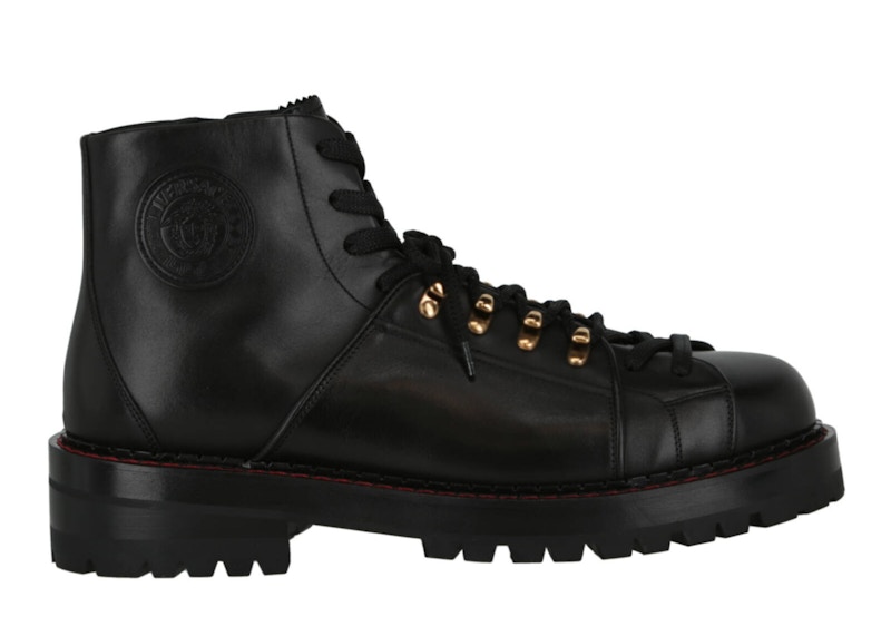 Versace Medusa Leather Ankle Boots Black DSU8245_DVTAAG_K41OT