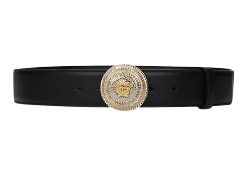 Versace Medusa Logo Belt Black