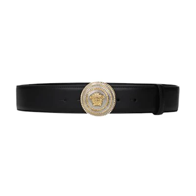 Versace Medusa Logo Belt Black