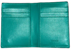 Order Versace Medusa Logo Bi-Fold Wallet Black/Green