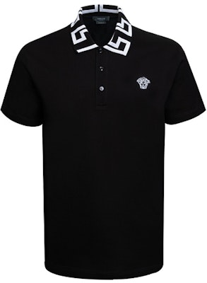 VERSACE Polo Lengan Pendek Hitam Logo Medusa A89492-A231240-A2024 Buy VERSACE Polo Lengan Pendek Hitam Logo Medusa A89492-A231240-A2024