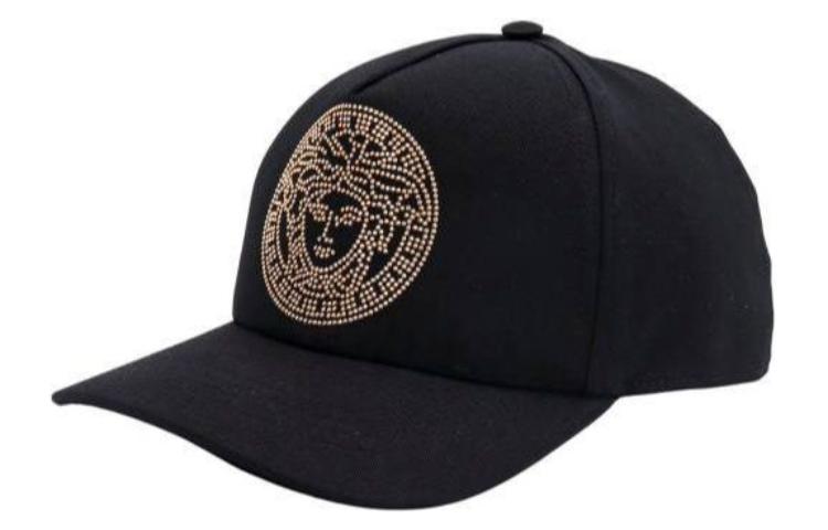 VERSACE Medusa Logo Cotton Baseball Cap  Black 10015901A078742B150