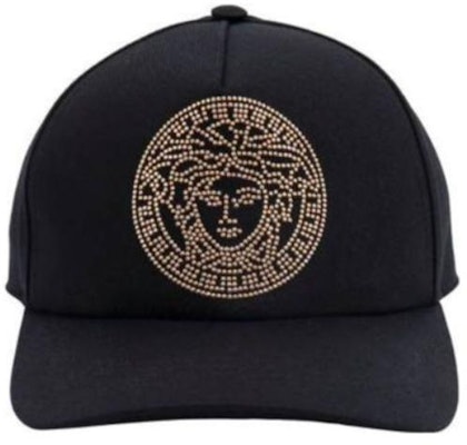 VERSACE 美杜莎標誌純棉棒球帽 黑色 10015901A078742B150 Lookbook VERSACE 美杜莎標誌純棉棒球帽 黑色 10015901A078742B150