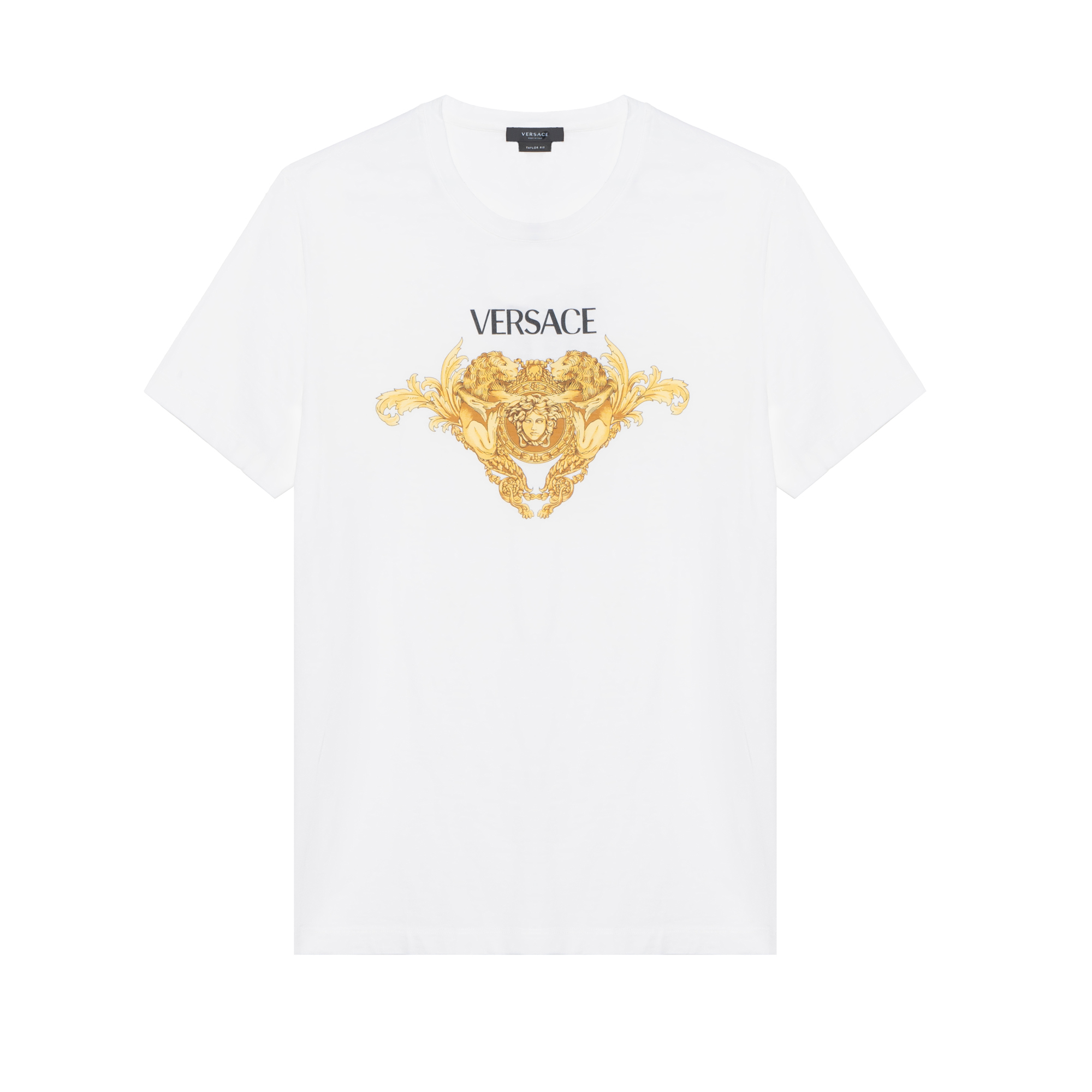 VERSACE Medusa Logo Crewneck Short Sleeve T-Shirt White A88444-A237441-1W010