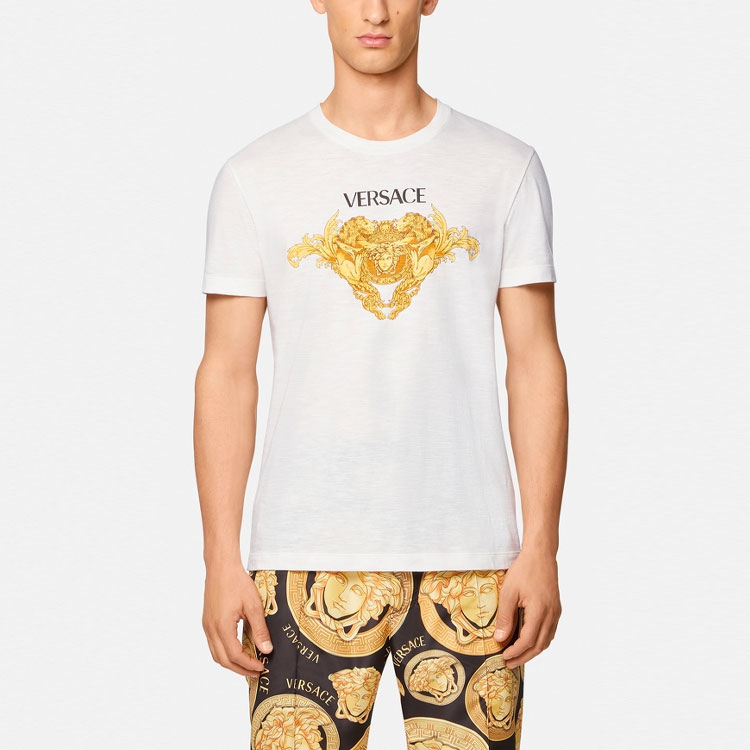 VERSACE Medusa Logo Crewneck Short Sleeve T-Shirt White A88444-A237441-1W010 圖 4