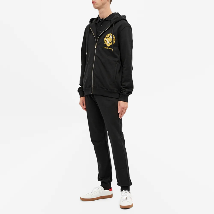 VERSACE Medusa Logo Embroidered Zip Hoodie Black () A87502-A231242-A1008 圖 3