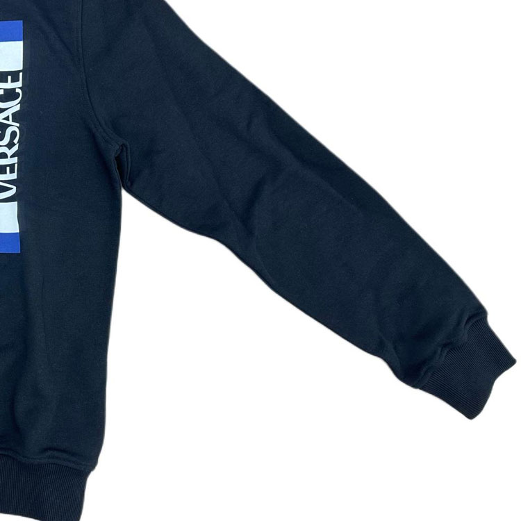 Sizing Sudadera Negra Cuello Redondo con Logo Medusa de VERSACE. 1002767-1A02034-1B000