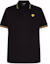 Buy VERSACE Kaos Polo Hitam Lengan Pendek Motif Garis Logo Medusa Casual Fit 1013910-1A09860-1B000