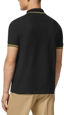 VERSACE Kaos Polo Hitam Lengan Pendek Motif Garis Logo Medusa Casual Fit 1013910-1A09860-1B000 Shop VERSACE Kaos Polo Hitam Lengan Pendek Motif Garis Logo Medusa Casual Fit 1013910-1A09860-1B000