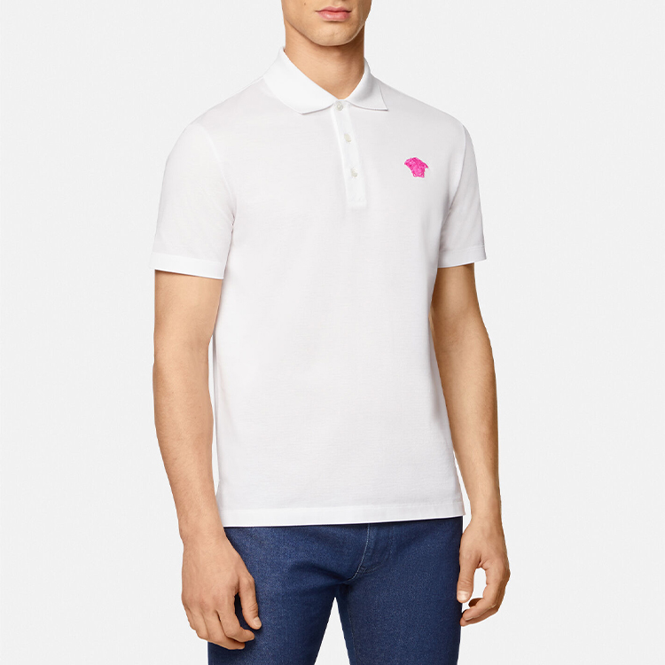Details for VERSACE 美杜莎标志白色短袖Polo衫 A87427-A237141-2W230