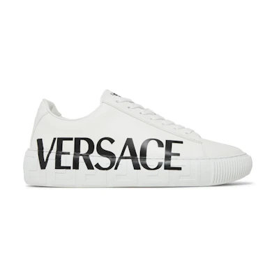 Versace Medusa Low 'Logo Print - White'