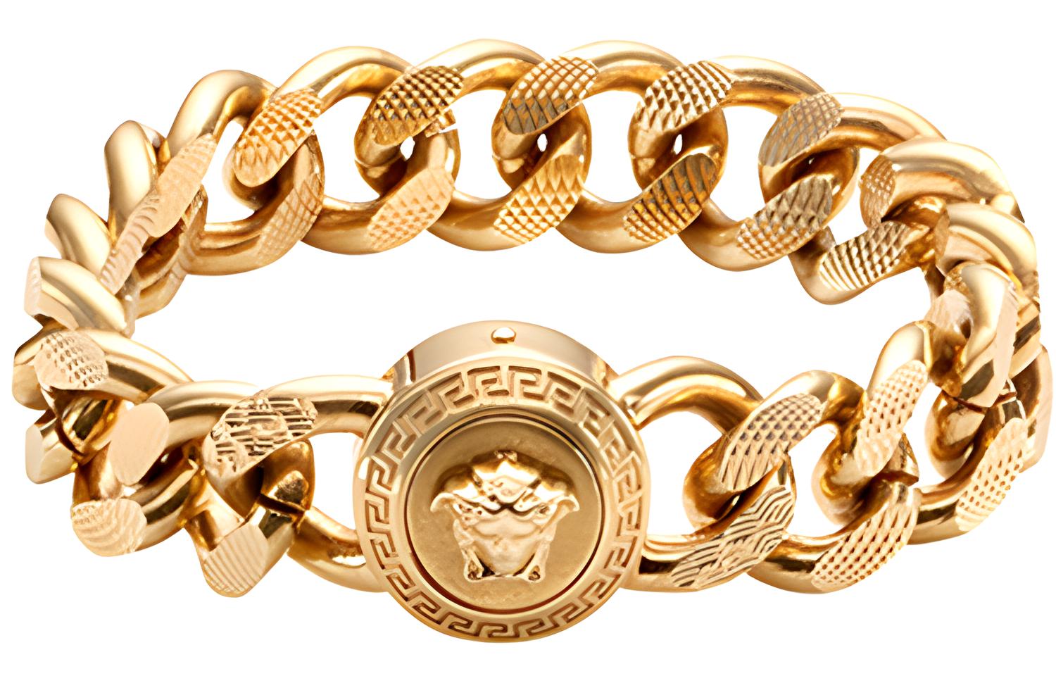 VERSACE Medusa Metal Woven Bracelet Unisex for Couples DG06996-DJMT-KOT