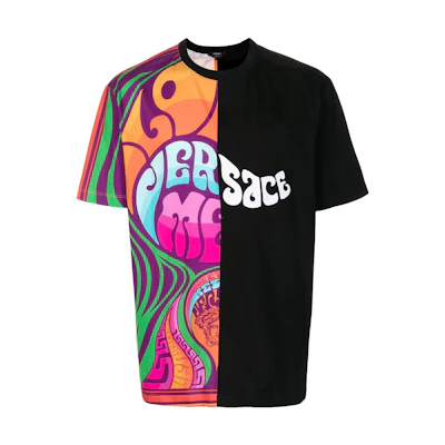 VERSACE Medusa Music Graphic Black Short Sleeve T-Shirt 1003390-1A02374-5B020