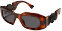 Buy Versace Medusa Oval Sunglasses Black/Tortoise (4424-U)