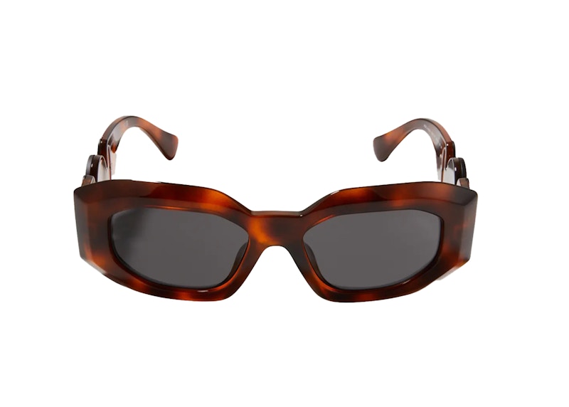 Order Cermin Mata Oval Versace Medusa Hitam/Kura-Kura (4424-U)