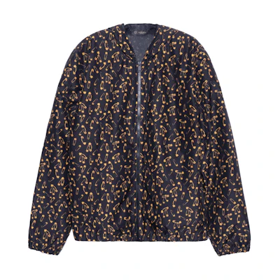 Versace Medusa Pin Printed Lightweight Hoodie Jacket Black ABU04011-A233121-A7900
