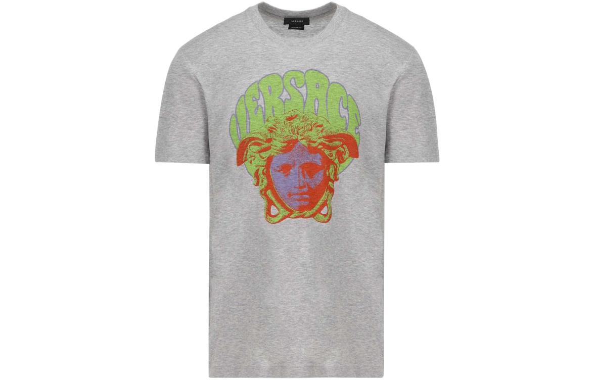 VERSACE Medusa Print Crew Neck Short Sleeve T-Shirt Grey SS22  Fashion. 10039161-A02788-1E090 圖 2
