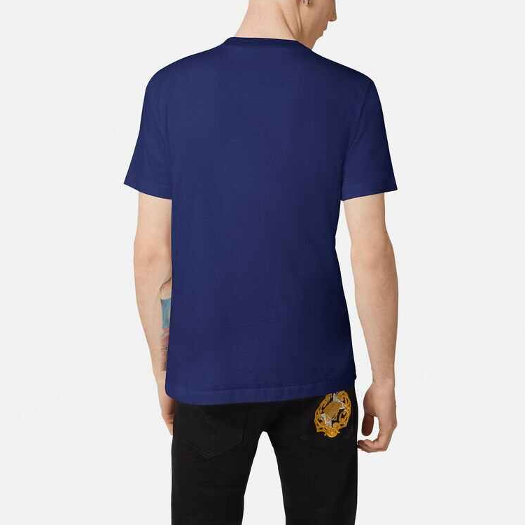 VERSACE Medusa Print Crew Neck Short Sleeve T-Shirt Men’s Dark Blue A87573-A228806-1U110 圖 4