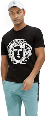 베르사체 메두사 프린트 반팔 크루넥 티셔츠 SS22 블랙 A77981-A224637-A99C 1