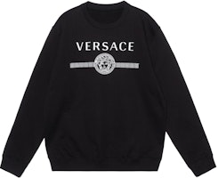 Versace Medusa Print Long Sleeve Sweatshirt Black A87574-A231242-A1008 Versace Medusa Print Long Sleeve Sweatshirt Black A87574-A231242-A1008