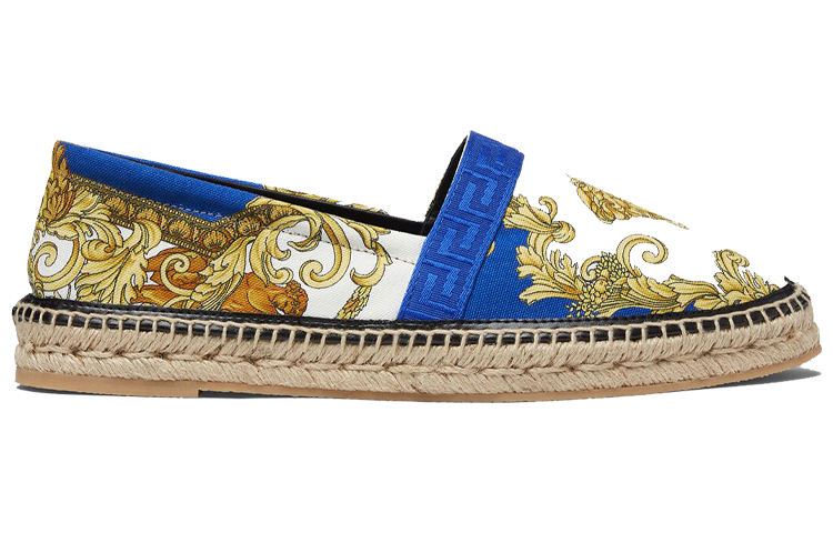 Versace Medusa Renaissance Fisherman Shoes 'White Yellow' 圖 2