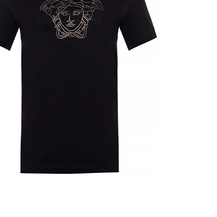 Versace Medusa Rhinestone Black T-Shirt for Men A77532-A201952-A008 圖 7