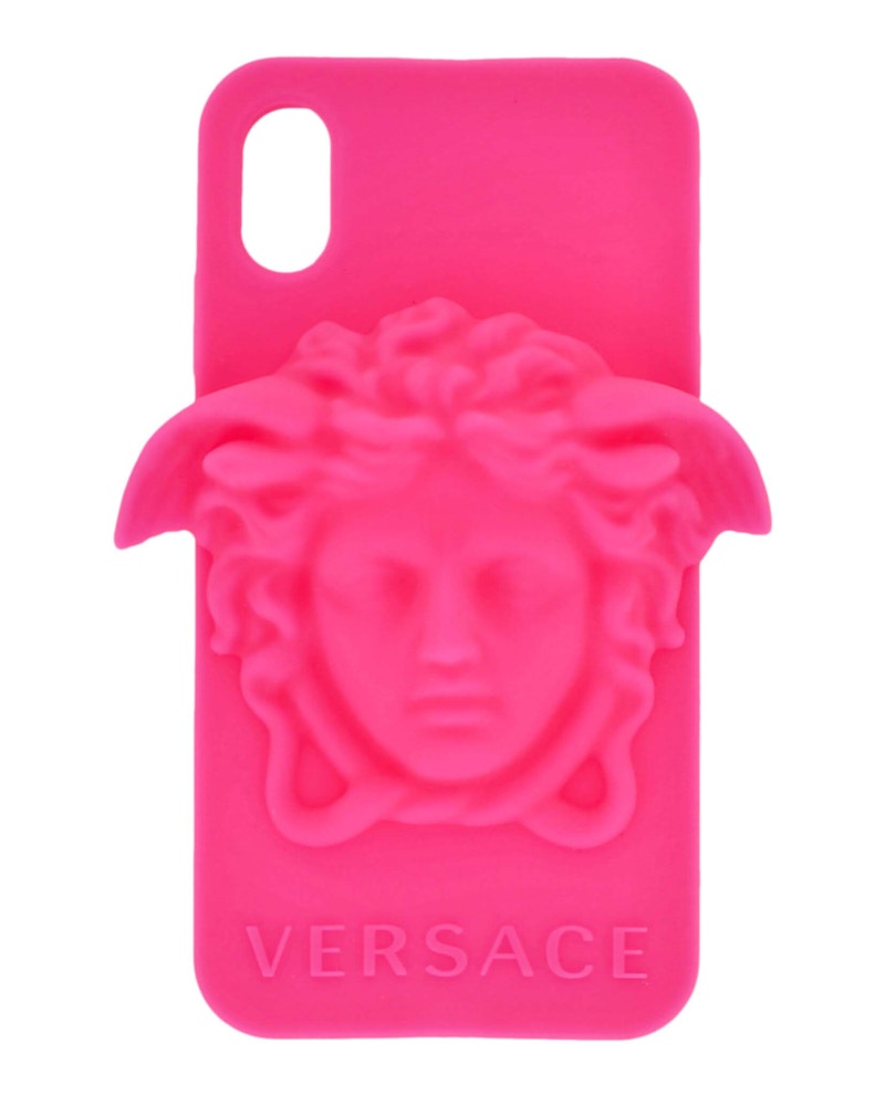 Versace Medusa Silicone XS Max Case Pink