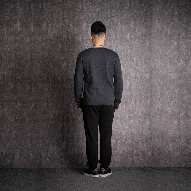 VERSACE Medusa Slim Fit Knit Pullover for Men in Dark Gray A79786-A225888-A610 圖 7