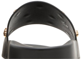 VERSACE 美杜莎鉚釘皮革拖鞋 黑色 Sizing VERSACE 美杜莎鉚釘皮革拖鞋 黑色