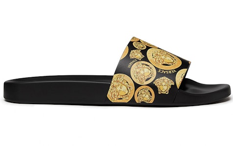 Versace 美杜莎铆钉皮革拖鞋 'Medusa Coin' DSU6210-D59VG-5B000 Order Versace 美杜莎铆钉皮革拖鞋 'Medusa Coin' DSU6210-D59VG-5B000